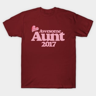 Awesome Aunt 2017 T-Shirt